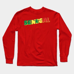 Senegal Vintage style retro souvenir Long Sleeve T-Shirt